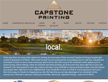 Tablet Screenshot of capstoneprints.com